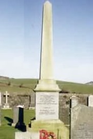 James Richardson on Leswalt War Memorial